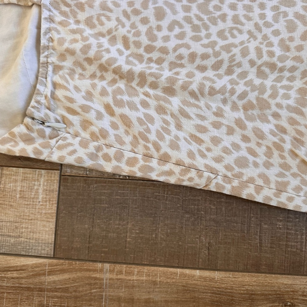 GAP Linen Blend Cami Cheetah Print Dress - Picture 6 of 6